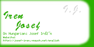 iren josef business card